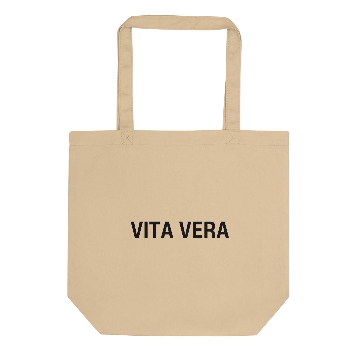 Medium Beige Logo Tote Bag