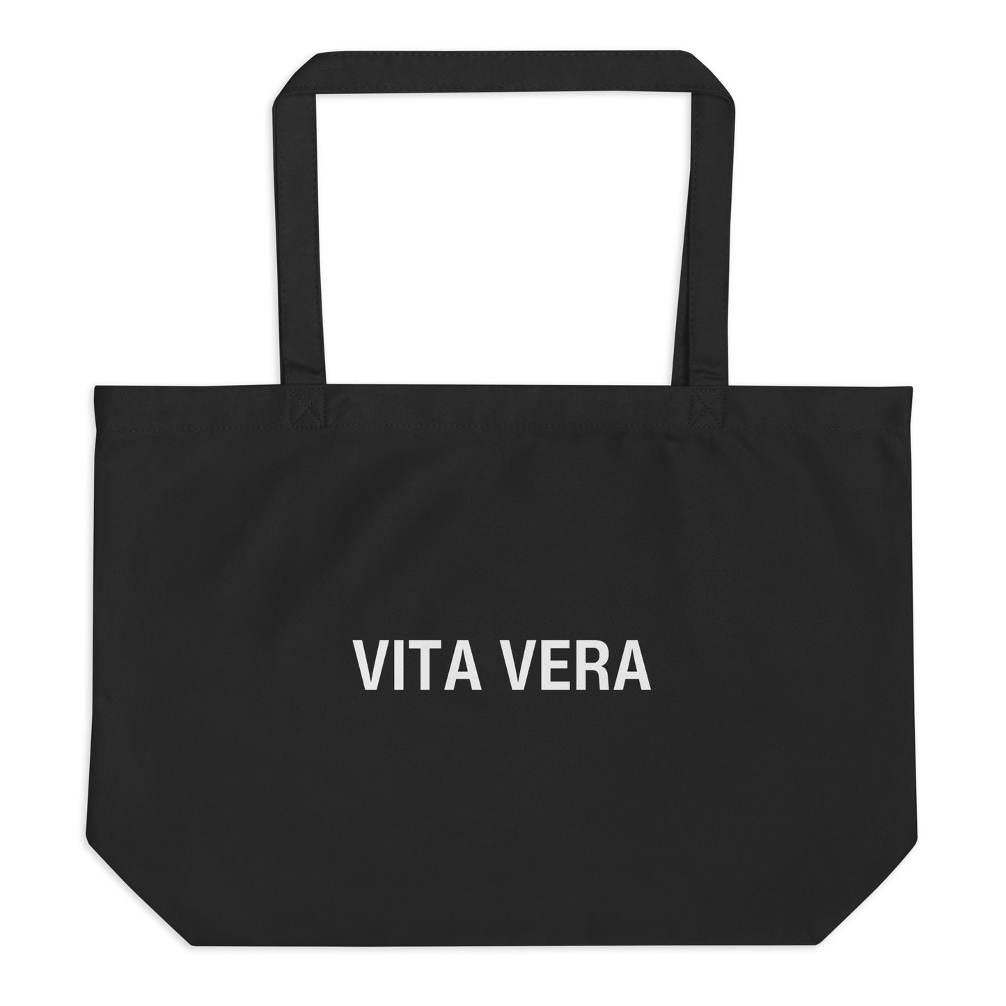 Large Black Logo Tote Bag